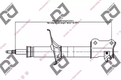 Амортизатор DJ PARTS DS1645GS